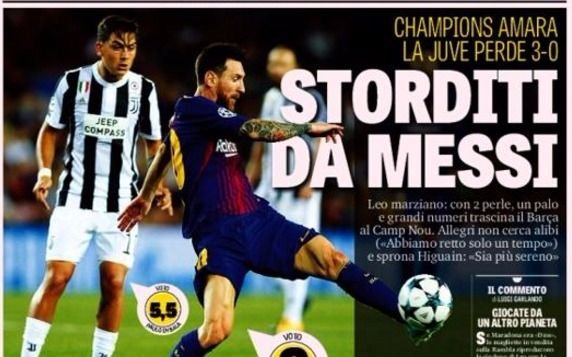 En Italia hablan de "el marciano" Messi