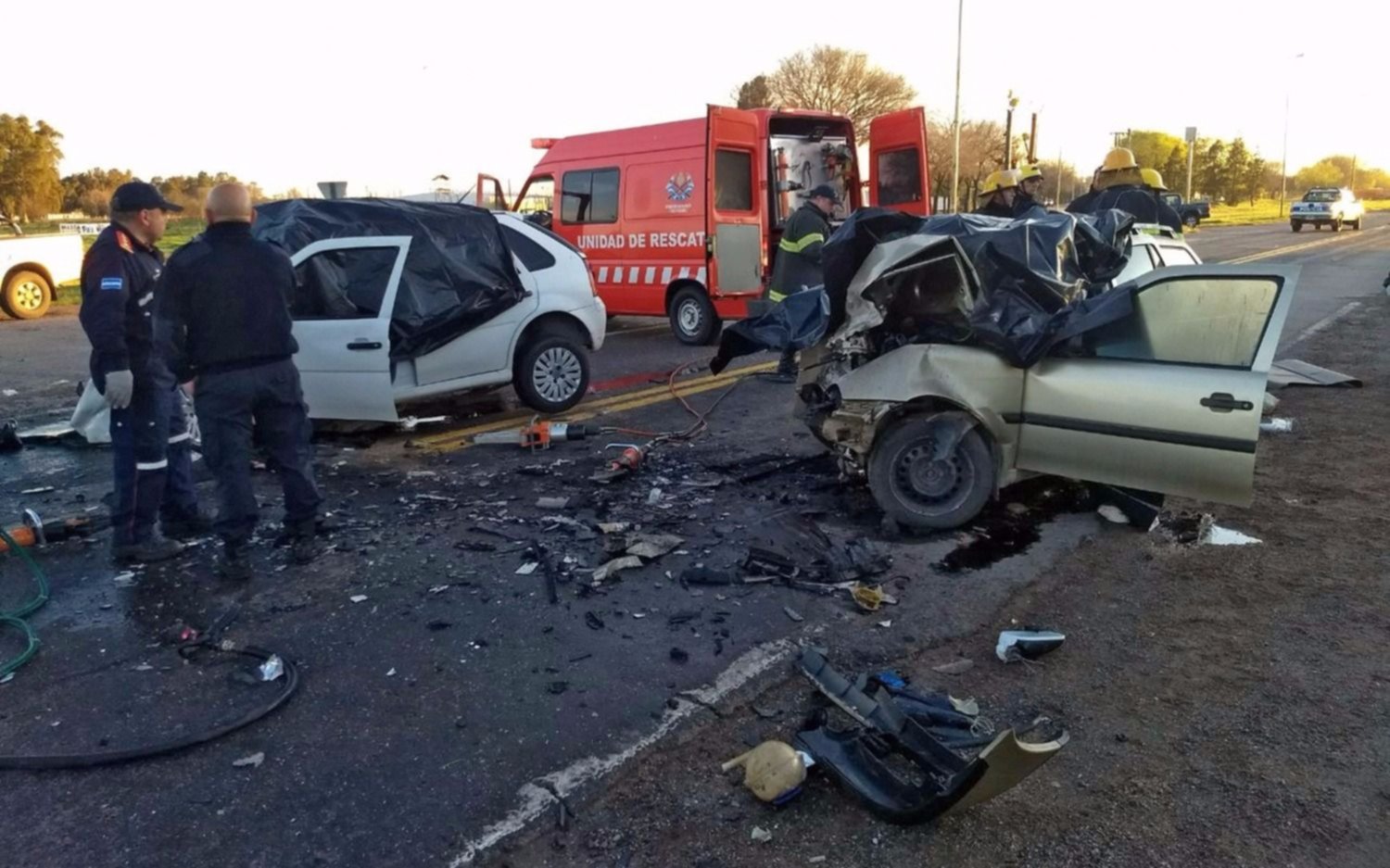 Trágico choque en la Ruta 5: tres muertos