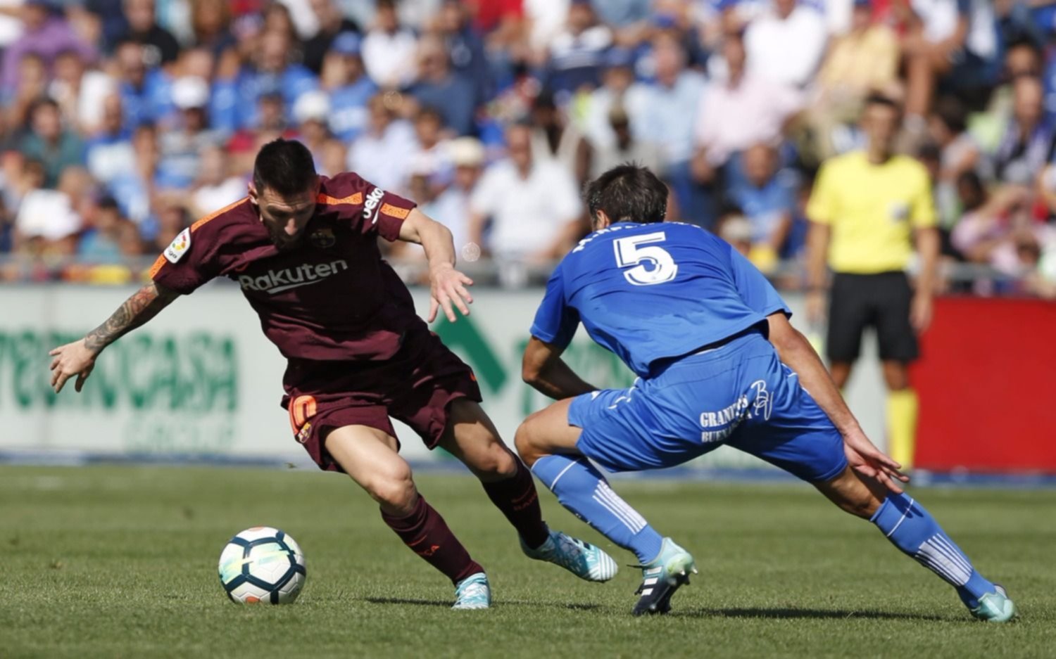 Barcelona le ganó al Getafe y se convirtió en líder de la Liga española