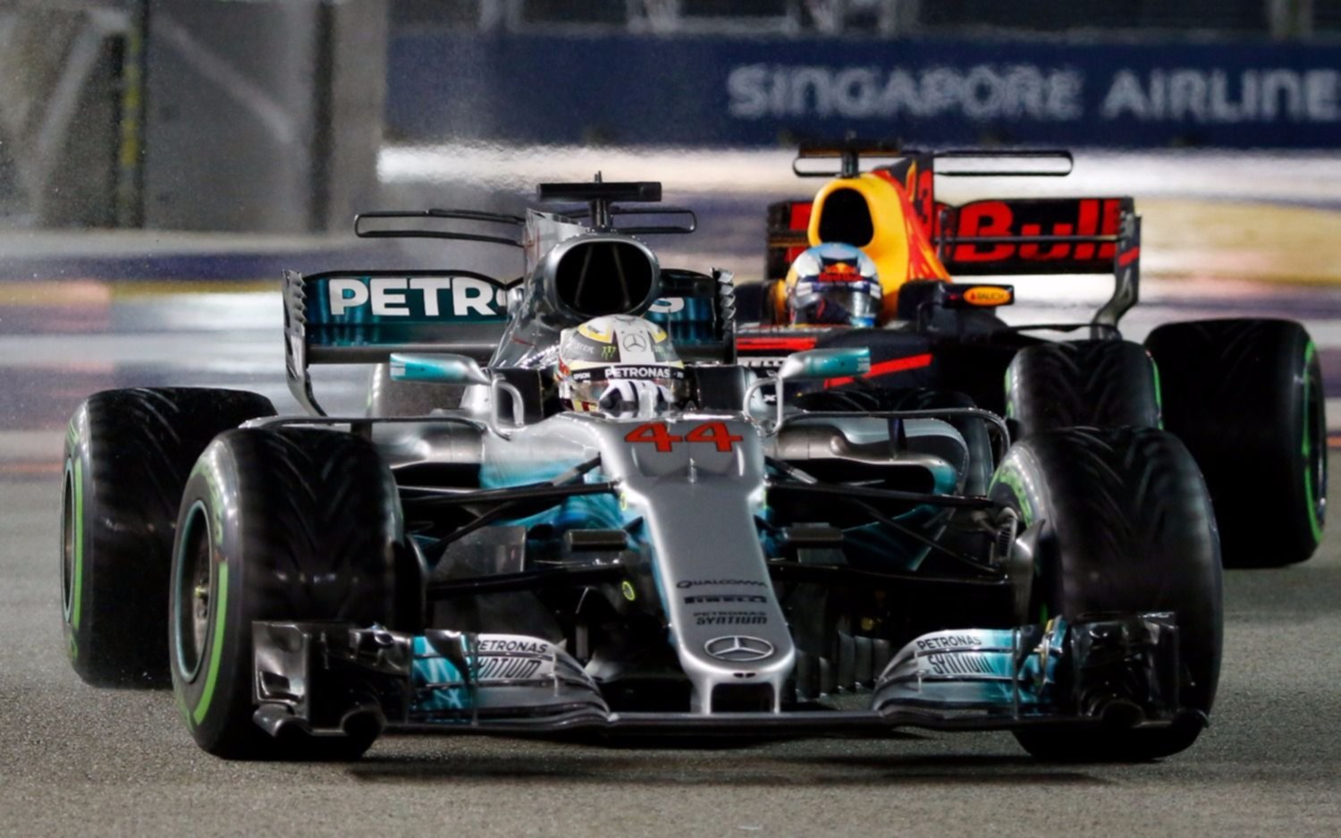 En Singapur, Hamilton obtuvo su séptima victoria de la temporada en la Fórmula 1