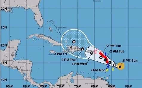 La tormenta tropical María se convirtió en huracán y preocupa al Caribe y Florida