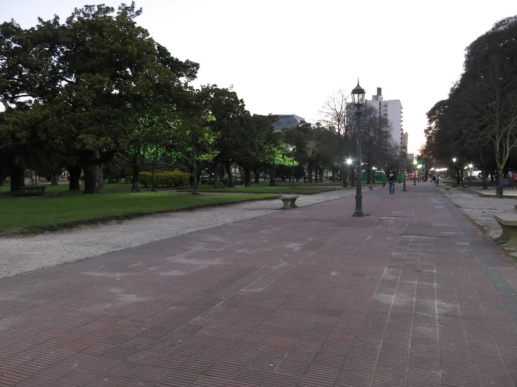 Plaza San Martín despejada de manteros