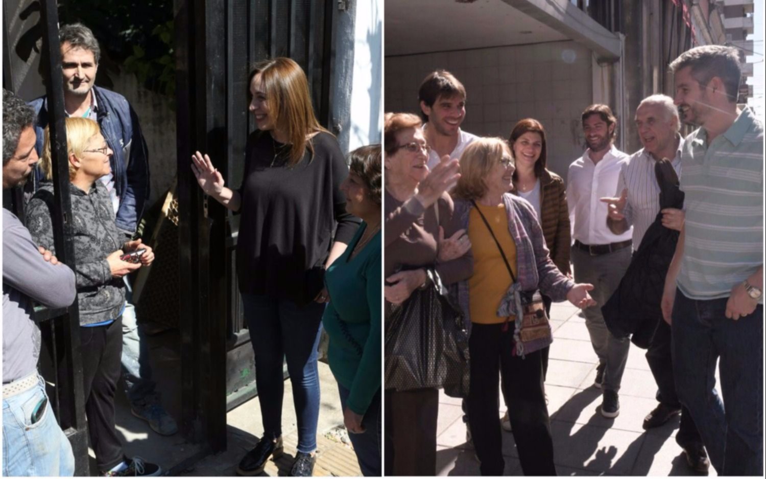Vidal y Peña encabezaron en Buenos Aires un nuevo timbreo de Cambiemos