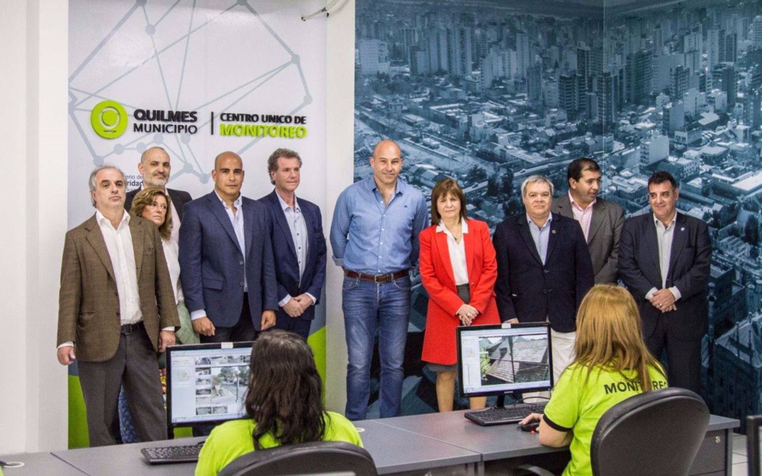 Bullrich y Molina inauguraron el Centro Único de monitoreo en Quilmes