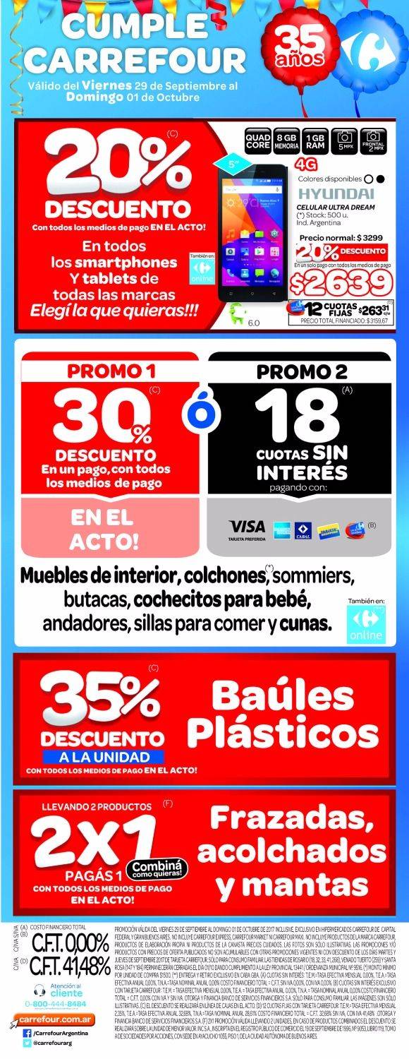 Celebrá el cumple de Carrefour con sus ofertas