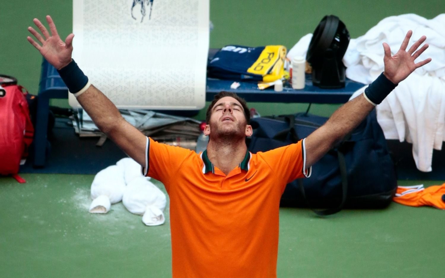 US Open: en medio de un calor agobiante, Delpo derrotó a Isner