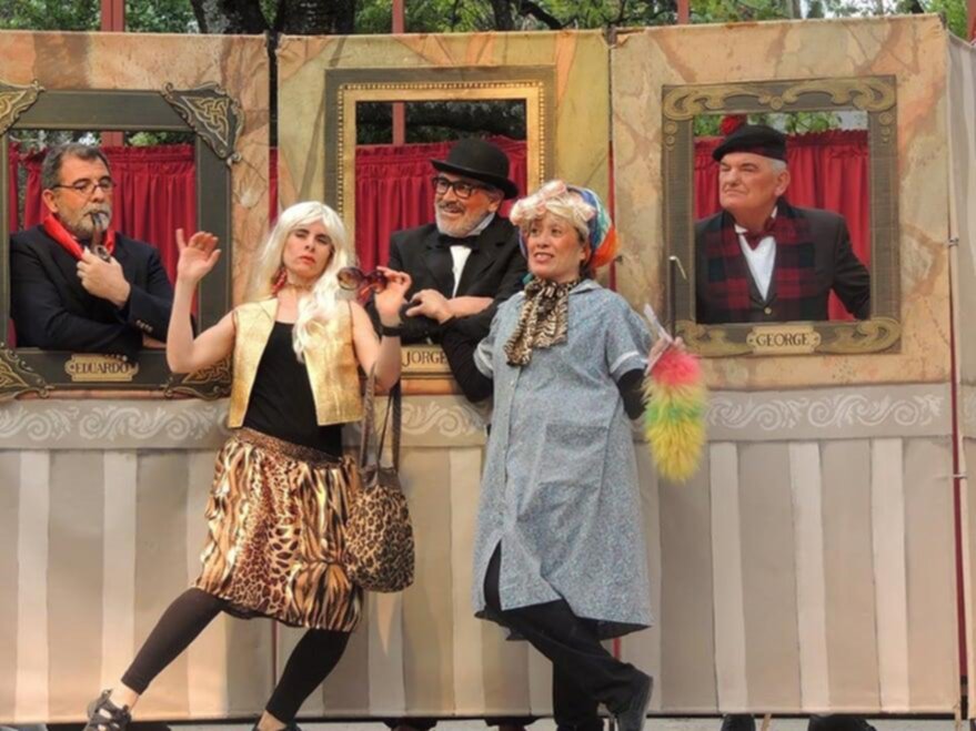 Teatro con “Templo. Estancia. Batallón”