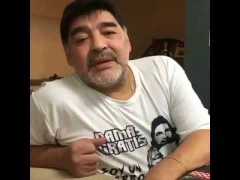 Maradona y un sentido mensaje para el Ruso Ascacibar luego de la imagen del tatuaje