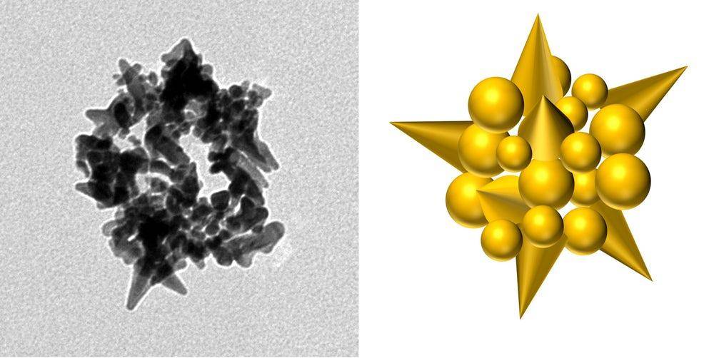 Encuentran una forma de usar virus para construir nanopartículas de oro