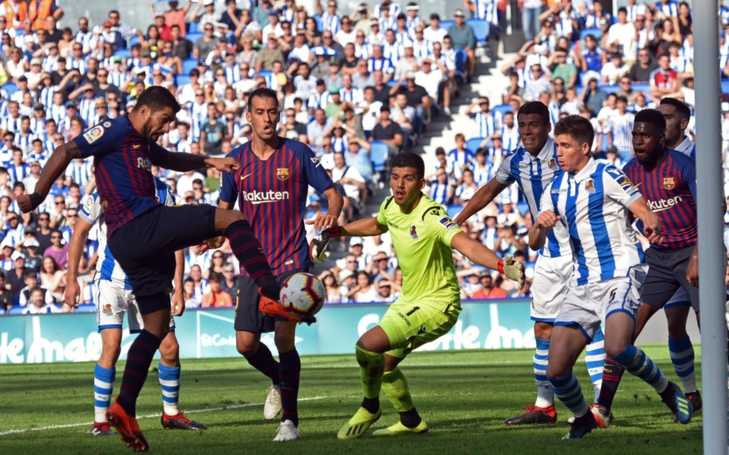 Barcelona de Messi derrotó a Real Sociedad de Rulli