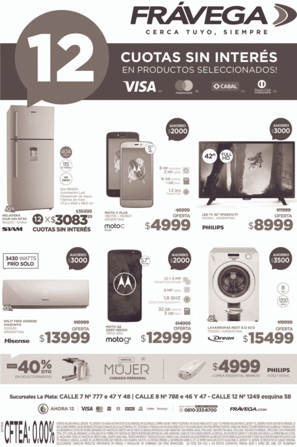  Frávega te espera con 12 cuotas sin interés en productos seleccionados