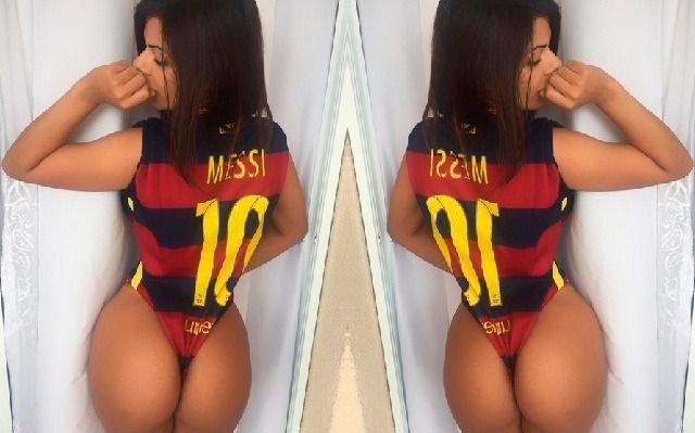 Miss Bumbum festejó con una foto ultra hot el desbloqueo de Messi