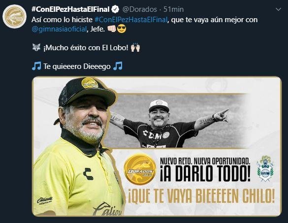 Una salutación especial “al Jefe” de parte de Dorados