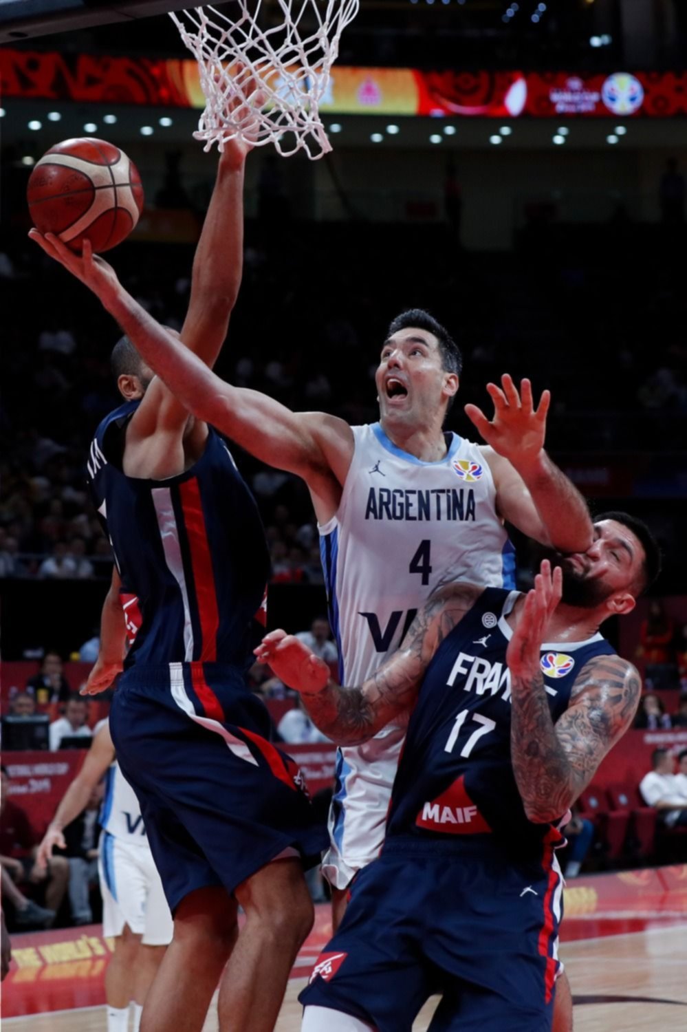 Las fotos del histórico triunfo argentino en el Mundial de básquet