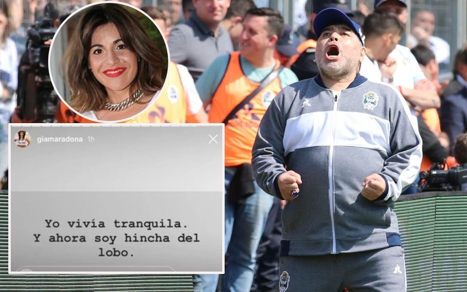 Giannina Maradona: "Ahora soy hincha del Lobo"