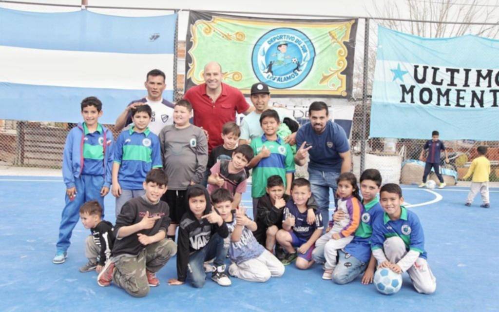 Inauguran un playón de deportes en Ezpeleta