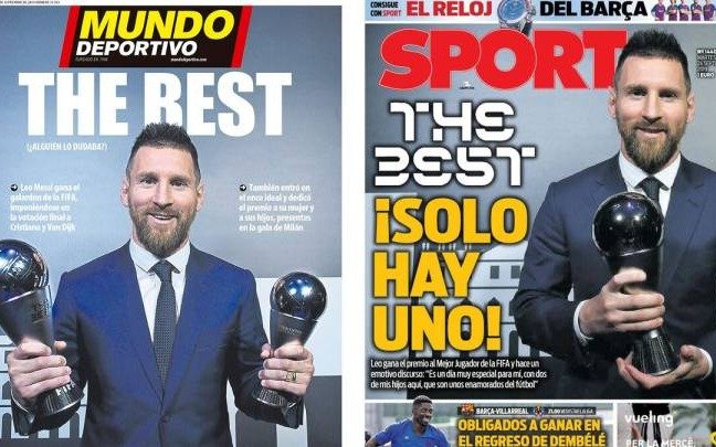 El premio que dio la vuelta al mundo: "Por fin es The Best", dicen los diarios