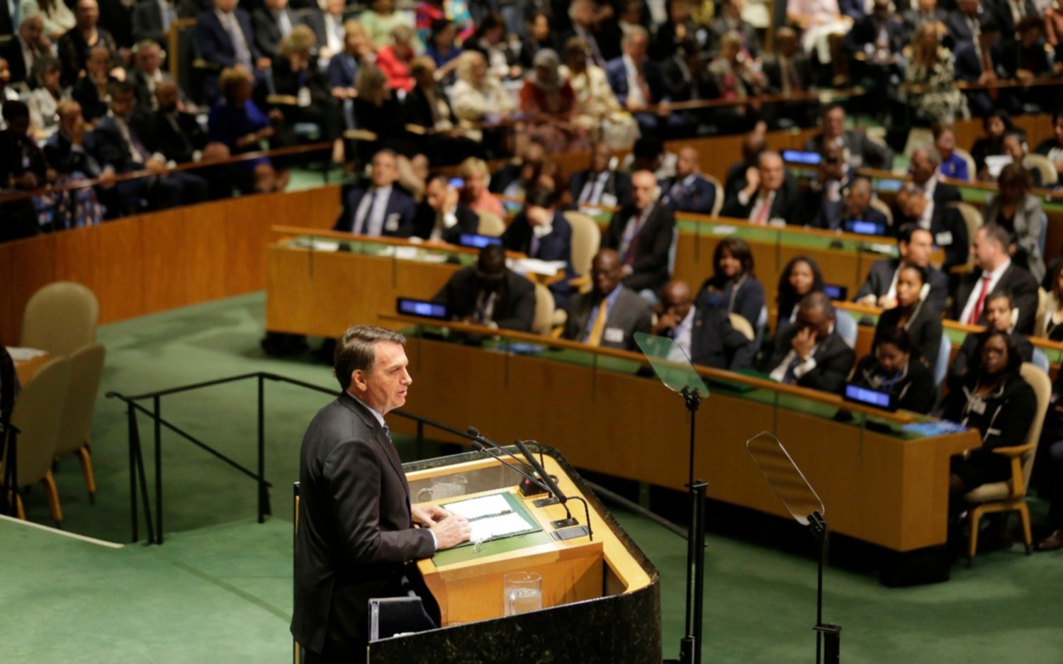 Bolsonaro niega en la ONU que la Amazonia represente "los pulmones de la Tierra"
