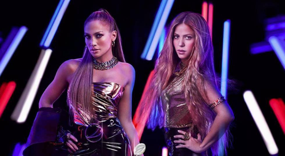 Juntas son dinamita JLo y Shakira animarán el entretiempo del Super Bowl