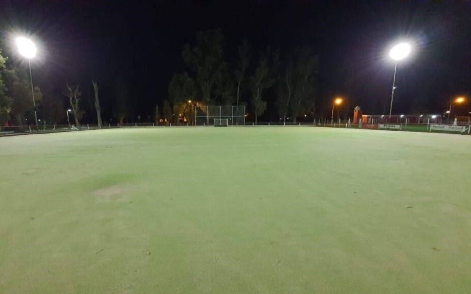 Nueva iluminación LED para la cancha de hockey del Pincha