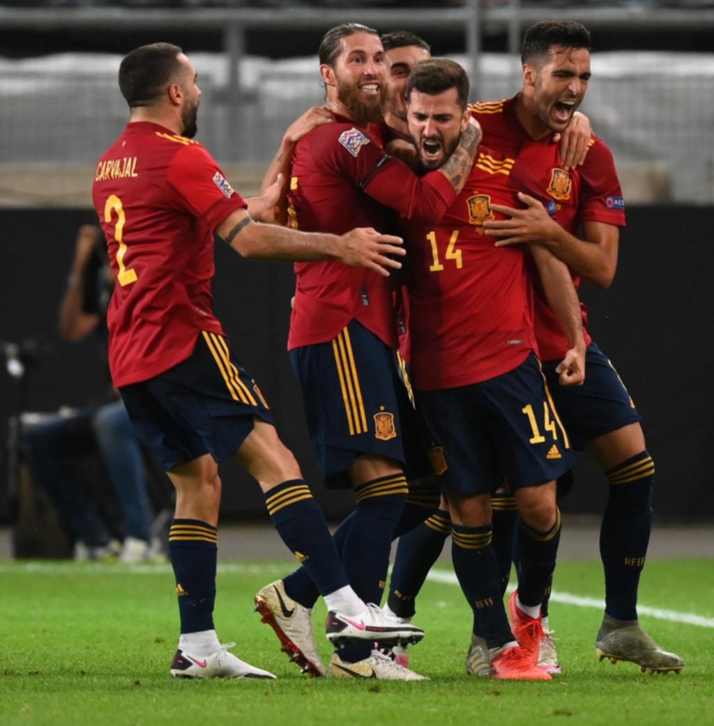 En el último minuto España salvó la ropa y logró el empate ante Alemania, en Stuttgart