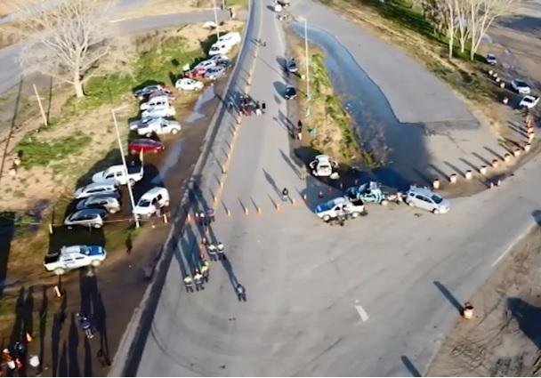 Temor a las tomas: frenaron la caravana de dueños de casas que pretendían llegar a la Costa