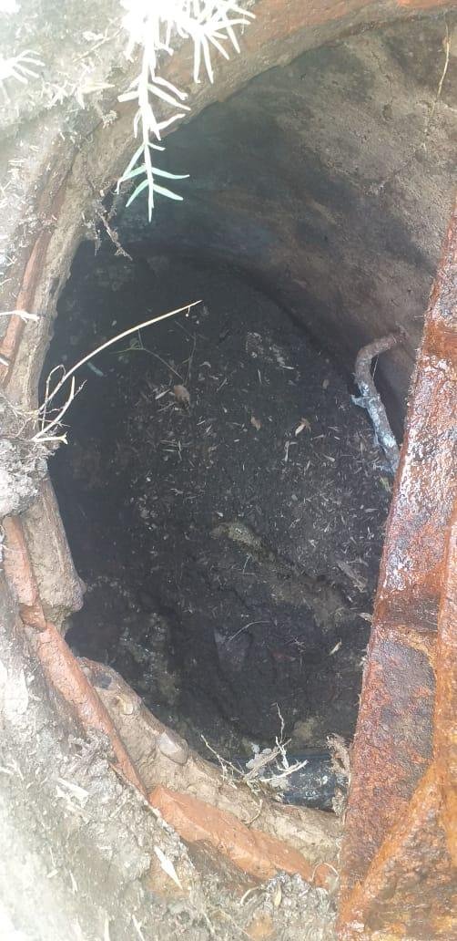 Cloacas al límite a metros de Parque Alberti