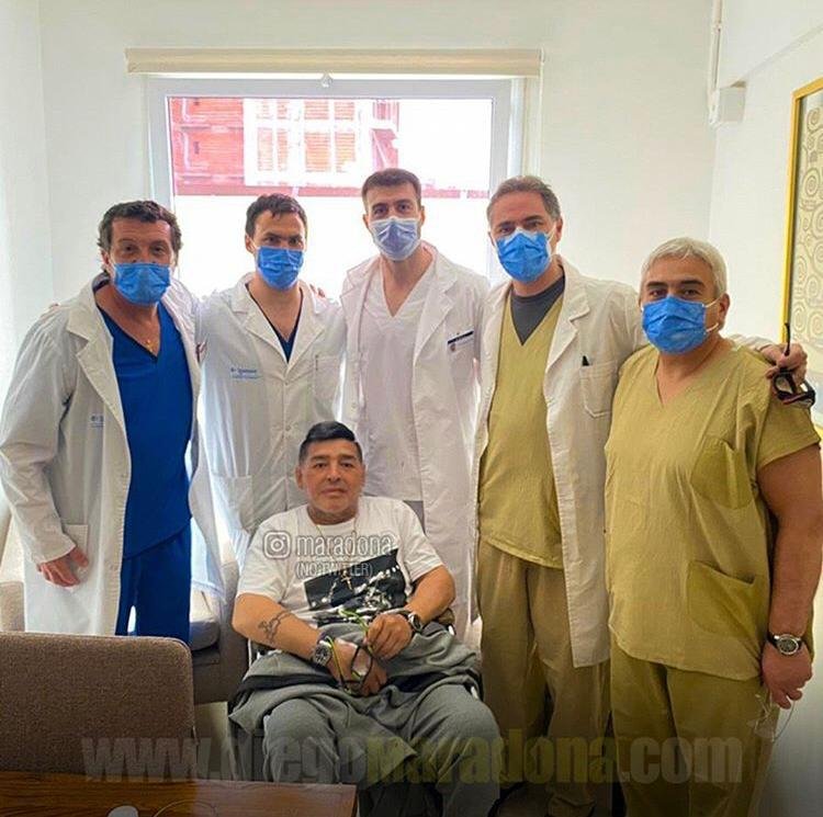 Diego Maradona se realizó un chequeo médico en la Ciudad
