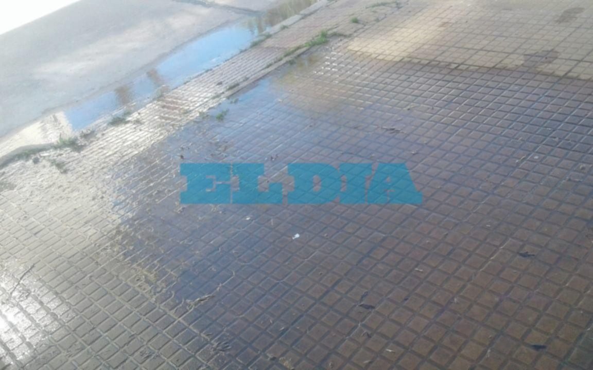 Fastidio en 24 y 61 por una pérdida de agua que deja sin presión a la casas