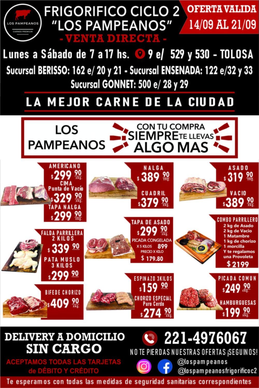 Frigorífico ciclo 2 Los Pampeanos, con tu compra siempre llevate algo más