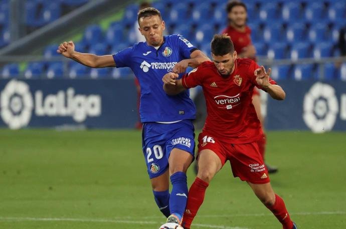 Calleri debutó en el Osasuna con derrota ante Getafe