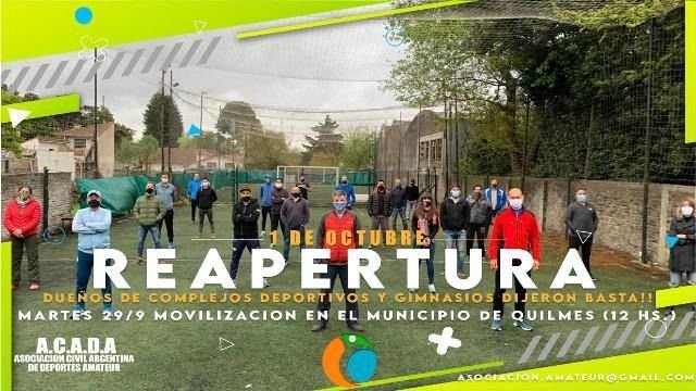 Dueños de gimnasios marcharán hacia la Comuna