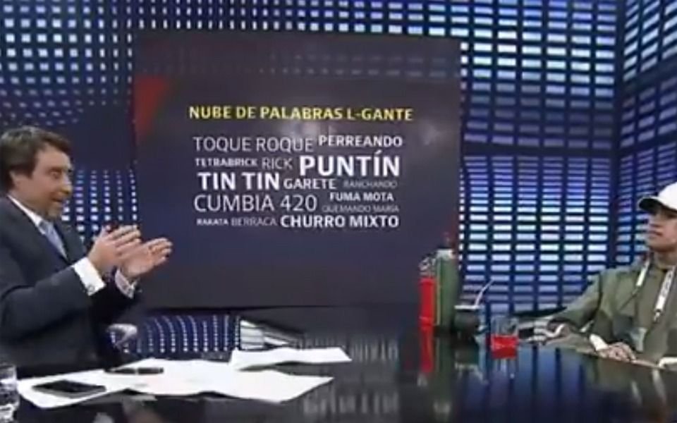 L-Gante a Feinmann: “Me fumé una seca, pero no quise más, así que estoy careta para estar acá”