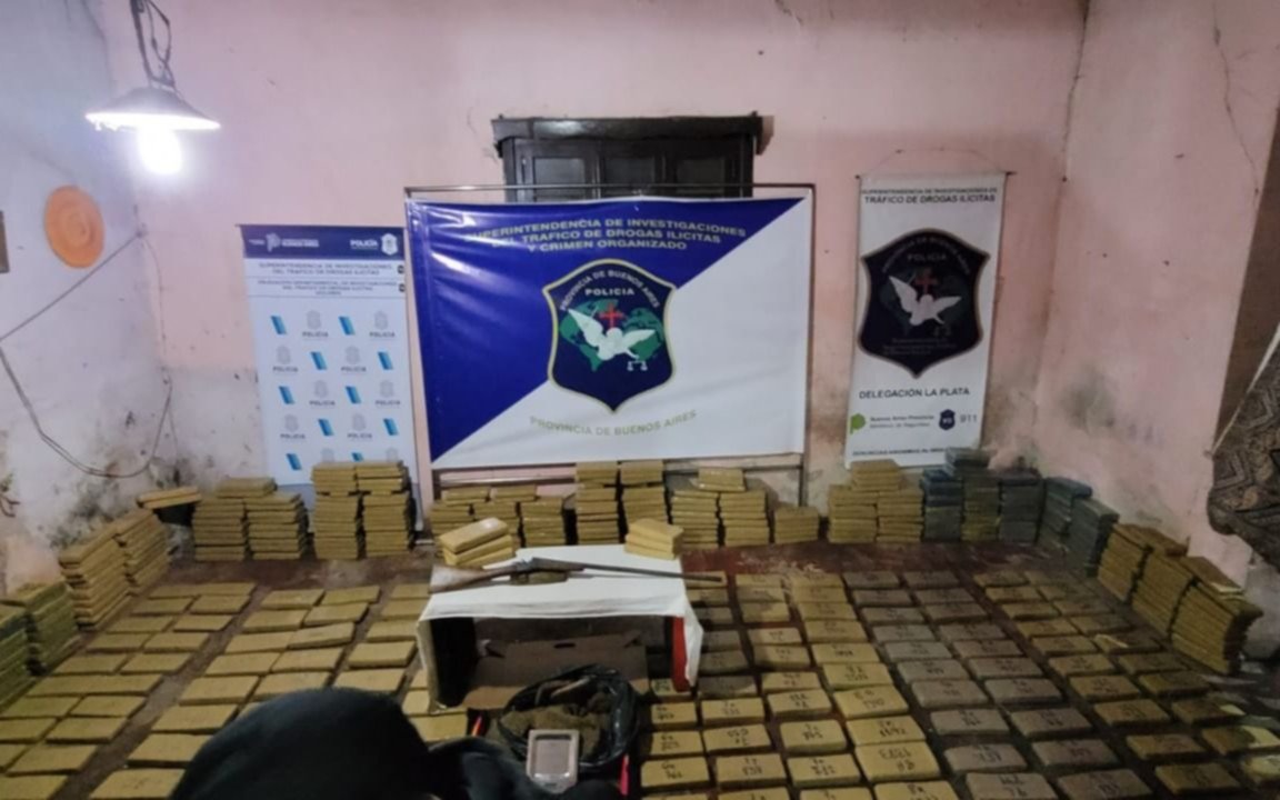 Golpe al narcotráfico en la Región: incautan casi 800 kilos de droga en un búnker