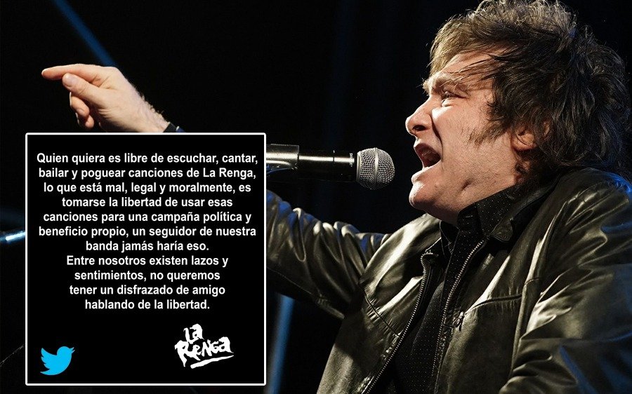 La Renga se enojó con Javier Milei por utilizar su canción y emitió un duro comunicado