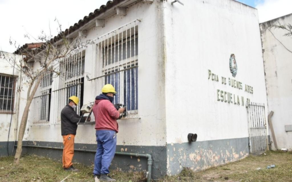 Tras la polémica, obras en la Escuela 61