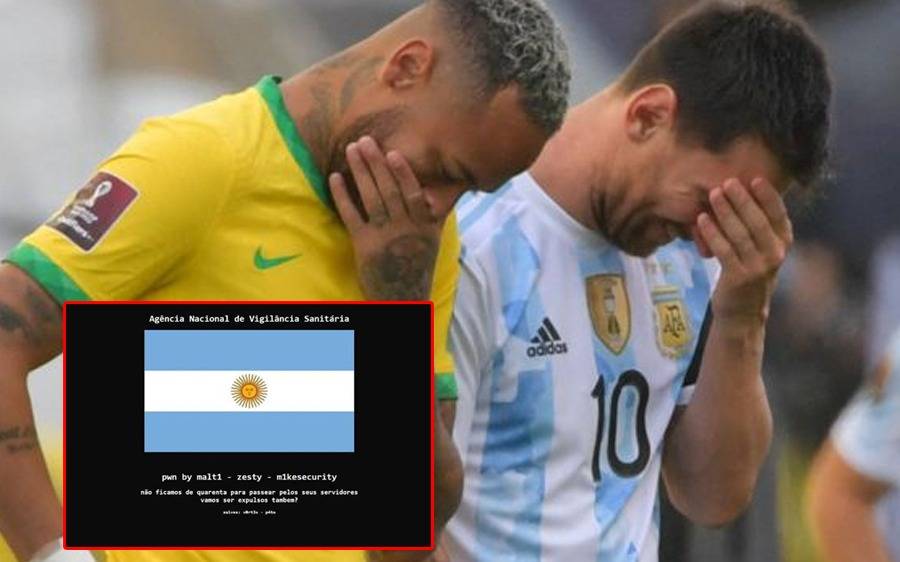 Coletazos del Brasil - Argentina: hackearon el sitio web de Anvisa y dejaron un mensaje provocador