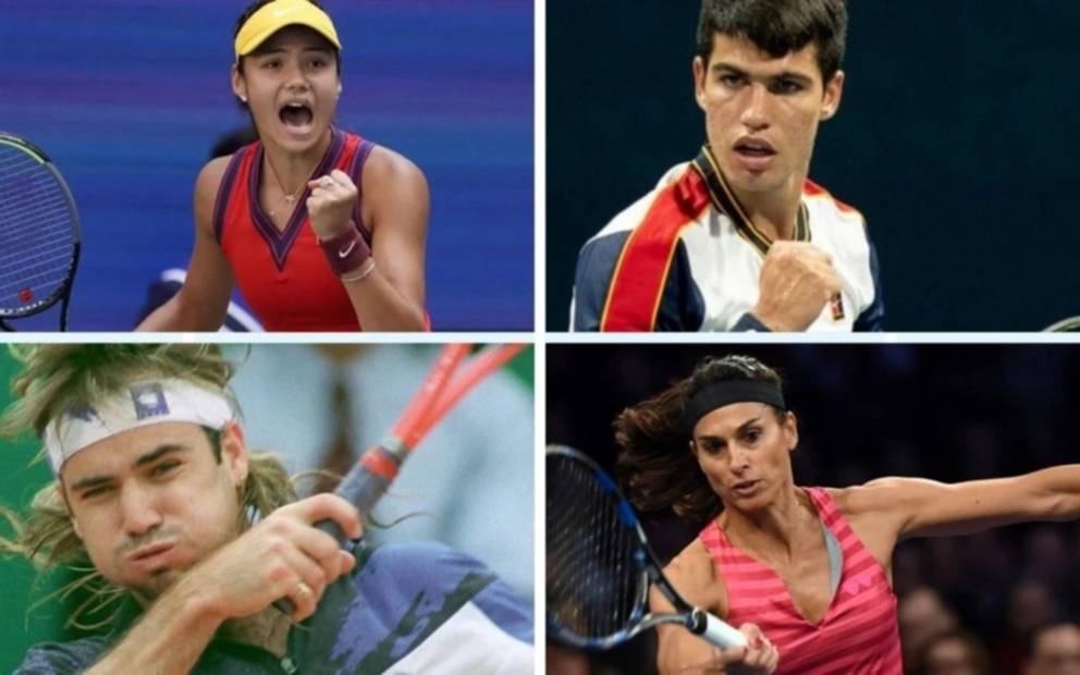 Raducanu y Alcaraz igualaron un récord de Sabatini y Agassi de 1988