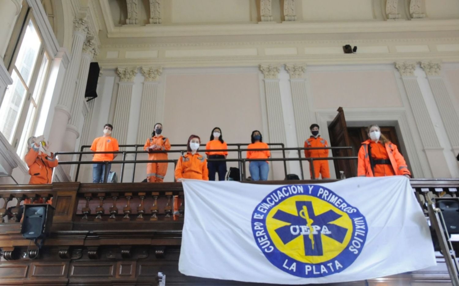 El Cuerpo de Evacuación y Primeros Auxilios platense fue declarado de interés municipal