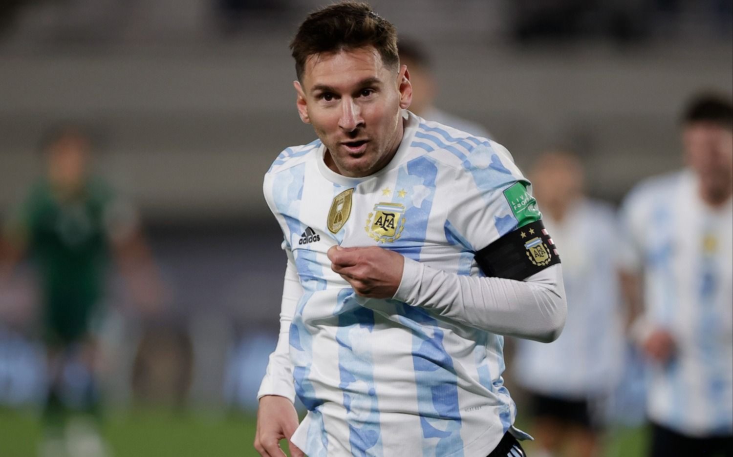 En la gran noche de Lio, un festejo muy especial después del primer gol
