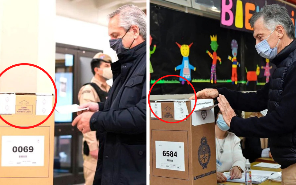 Investigarán por qué las urnas en las que votaron Alberto F. y Macri tenían la faja dañada