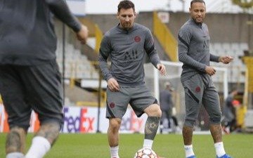 Messi entrenó en el PSG con la chance latente de jugar con Neymar y Mbappé 