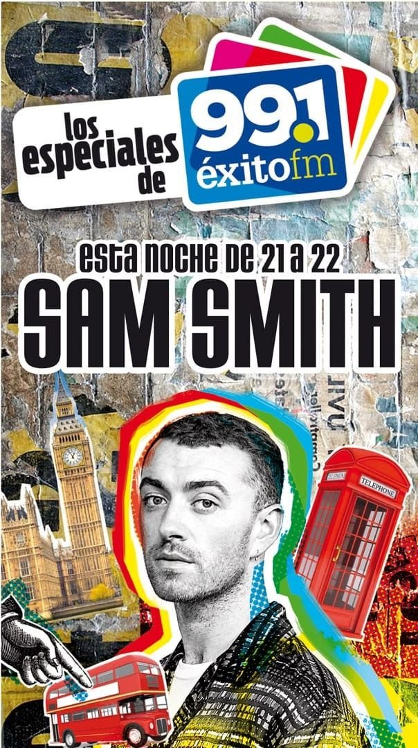 Esta noche llega Sam Smith a los especiales de Éxito FM 99.1