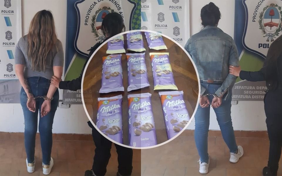 Mecheras y golosas: las pescaron en 7 y 47 con la mochila repleta de chocolates