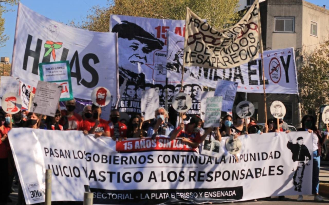 Actos, homenajes y marcha a 15 años de la desaparición de Julio López