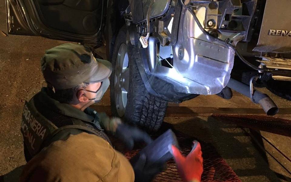 Venían para La Plata en una camioneta con 43 kilos de cocaína ocultos en un guardabarros