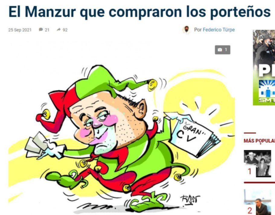 El duro editorial sobre Manzur de "La Gaceta", el principal diario tucumano 