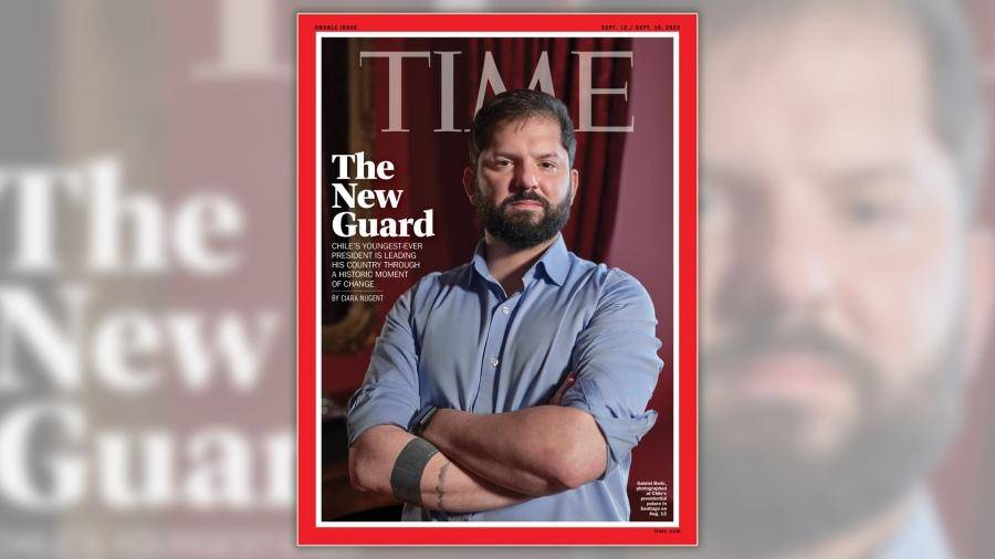 El chileno Gabriel Boric, tapa de la revista Time