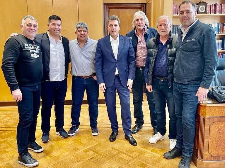 Pablo Moyano, con reclamos a Massa