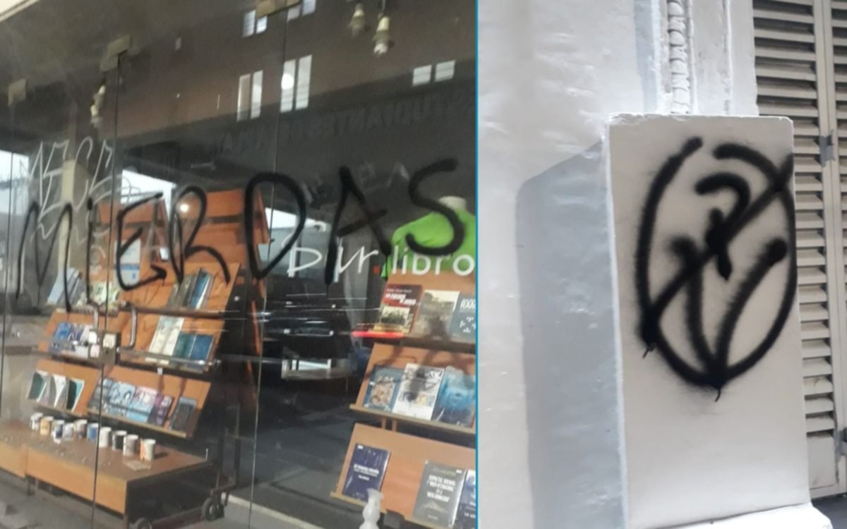 Pintadas e insultos: vandalizaron la sede del PJ La Plata